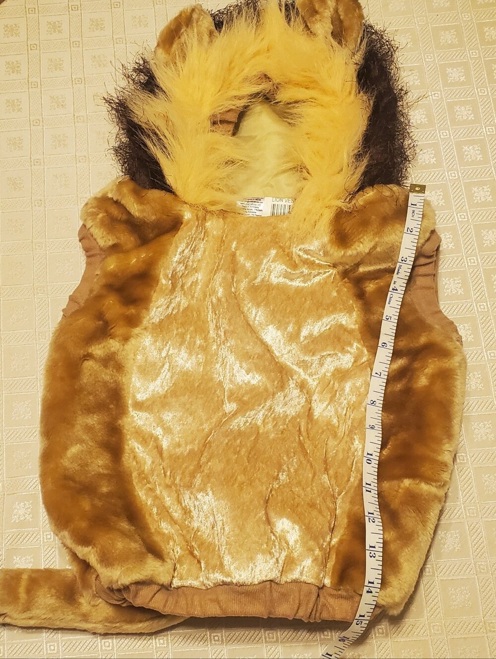 Costume - Toddler Lion Vest Size 24 M